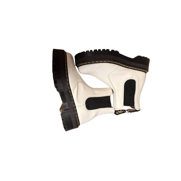 Dr. Martens Womens 2976 White Smooth Leather Chelsea Boots 7 mens 8 womens - Picture 8 of 8